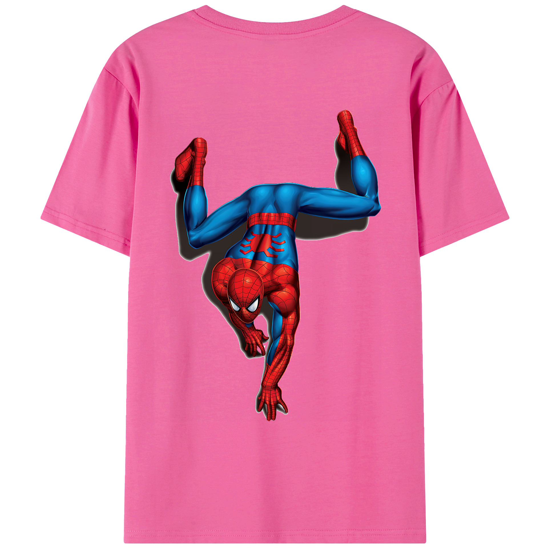（画像用） Spider Man スパイダーマン レディース半袖Tシャツ(バックプリント)